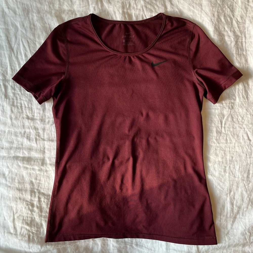 Nike Dri-Fit T-Shirt, Burgundy